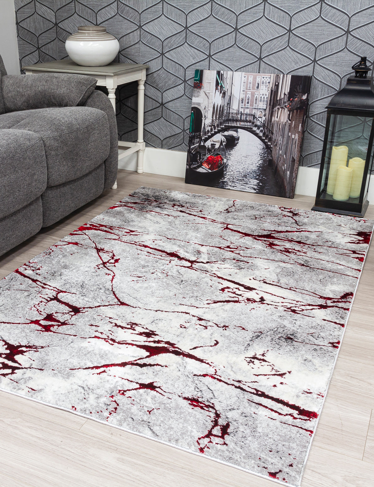 Glitz Marble - Red